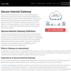 What is Secure Internet Gateway?