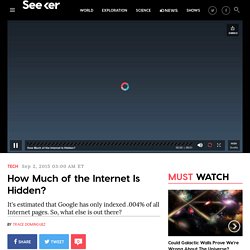 How Much of the Internet Is Hidden? - Seeker - Video
