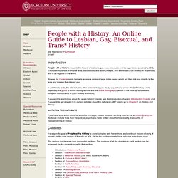 Internet History Sourcebooks Project