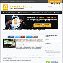 Internet immobilier Anglais : Focus sur le leader Rightmove