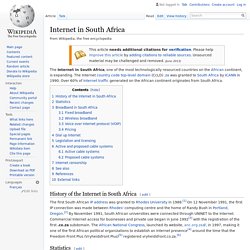 Internet in South Africa