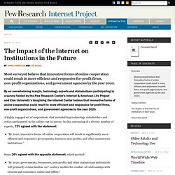The Impact of the Internet on Institutions in the Future