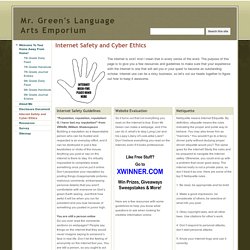 Internet Safety and Cyber Ethics - Mr. Green's Language Arts Emporium