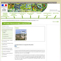 Site INTERNET de la DREAL Languedoc-Roussillon - Éolien