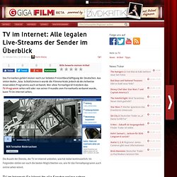 TV im Internet: Alle legalen Live-Streams der Sender im Überblick