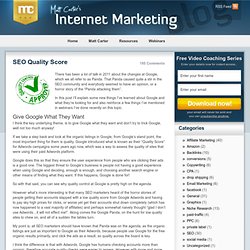 SEO Quality Score