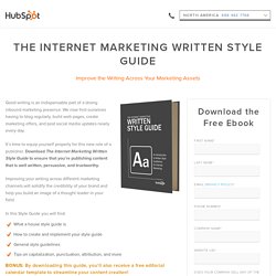 The Internet Marketing Written Style Guide