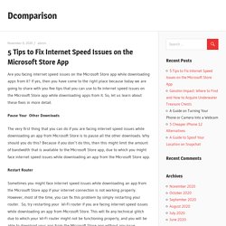 5 Tips to Fix Internet Speed Issues on the Microsoft Store App - Dcomparison