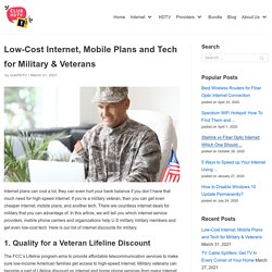 Best Internet for Military & Veterans with Best Discount & Deals