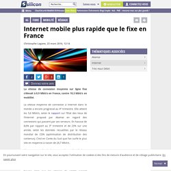 Internet mobile plus rapide que le fixe en France