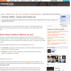 Internet mobile : testez votre réseau 3G