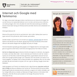 Internet och Google med femmorna