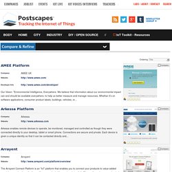 Internet of Things Platforms- Postscapes