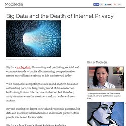Big Data and the Death of Internet Privacy