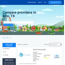 Compare 13 Internet Service Providers in Alto, TX.