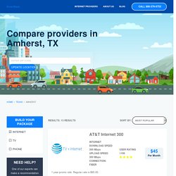 Compare 13 Internet Service Providers in Amherst, TX.