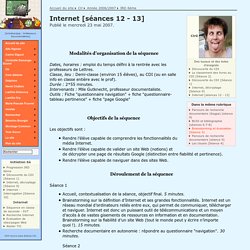 Internet [séances 12 - 13]