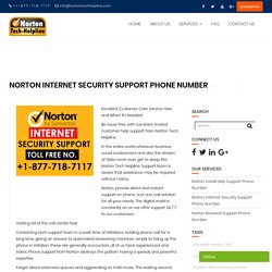 Norton Internet Security Support Phone Number +1-877-718-7117