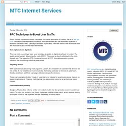 PPC Techniques to Boost User Traffic