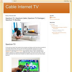 Cable Internet TV: Spectrum TV