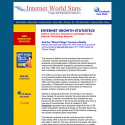 Internet Growth Statistics - the Global Village Online