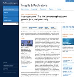 Company - Report - Internet matters: The net’s sweeping impact on growth, jobs, and prosperity - May 2011