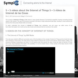 5 + 5 vídeos de Internet de las Cosas « Symplio – Connecting atoms to the Internet