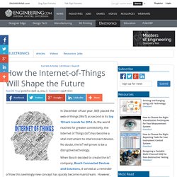 How the Internet-of-Things Will Shape the Future