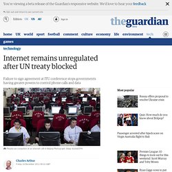 Internet remains unregulated after UN treaty blocked