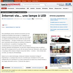 Internet via... une lampe à LED