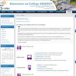 Internet et vous » Collège Diderot