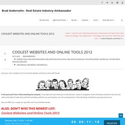Coolest Websites and Online Tools 2012