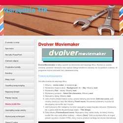 Dvolver Moviemaker - Strona internetowa edukacyjnytik!