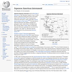 Japanese American internment