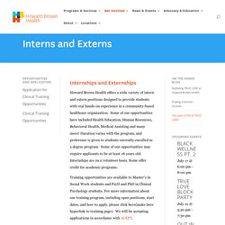 Interns and Externs