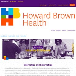 Interns & Externs - Howard Brown Health