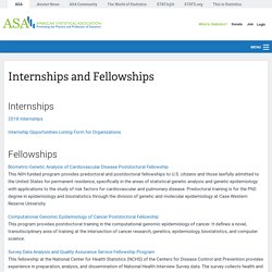 amstat.org Internships and Fellowships