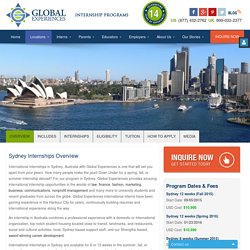 Internship in Australia