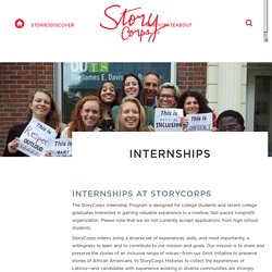 Internships – StoryCorps