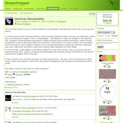SketchUp Interoperability - Grasshopper