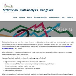 Interpretation of results, Discussion, inferences and conclusion