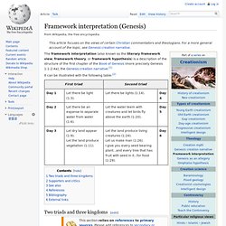 Framework interpretation (Genesis)