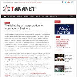 What Does Interpretation Mean for You?