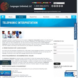 Professional Telephone Interpretation Services in USA