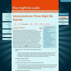 wiki/Interpretations:Three_Might_Be_Duende