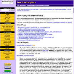 Free C# Compilers and Interpreters