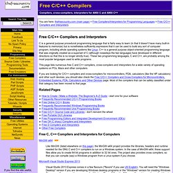 Free C / C++ Compilers and Interpreters