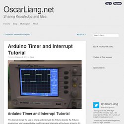 Arduino Timer and Interrupt Tutorial