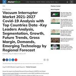 Vacuum Interrupter Market 2021-2027 Covid-19 Analysis with Top Countries Data -Key Leaders Analysis, Segmentation, Growth, Future Trends, Gross Margin, Demands, Emerging Technology by Regional Forecast