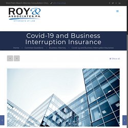 Covid-19 and Business Interruption Insurance